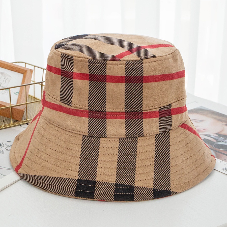 Topi Nelayan Babag Berwarna Suede Basin Hat