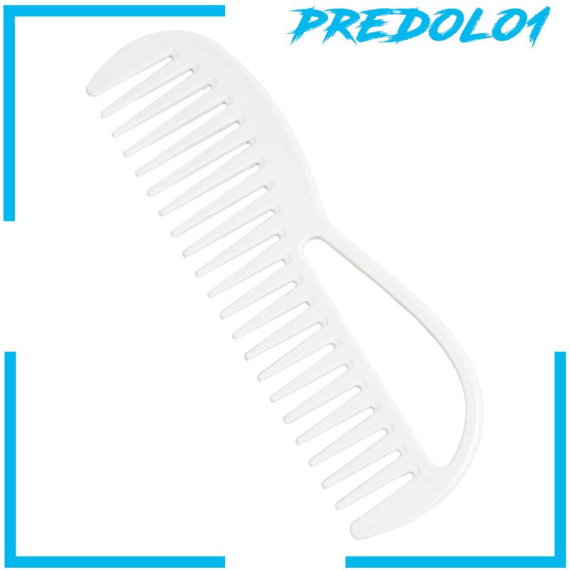 [Predolo1] Sisir Rambut Gigi Lebar Detangler Comb Portable Untuk Salon Rumah Wanita Perempuan