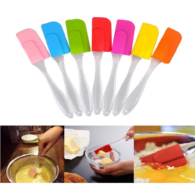 BAJ SPATULA MASAK SILIKON TAHAN PANAS FOOD GRADE SPATULA SODET SILICONE PENGADUK KUE ADONAN PR126