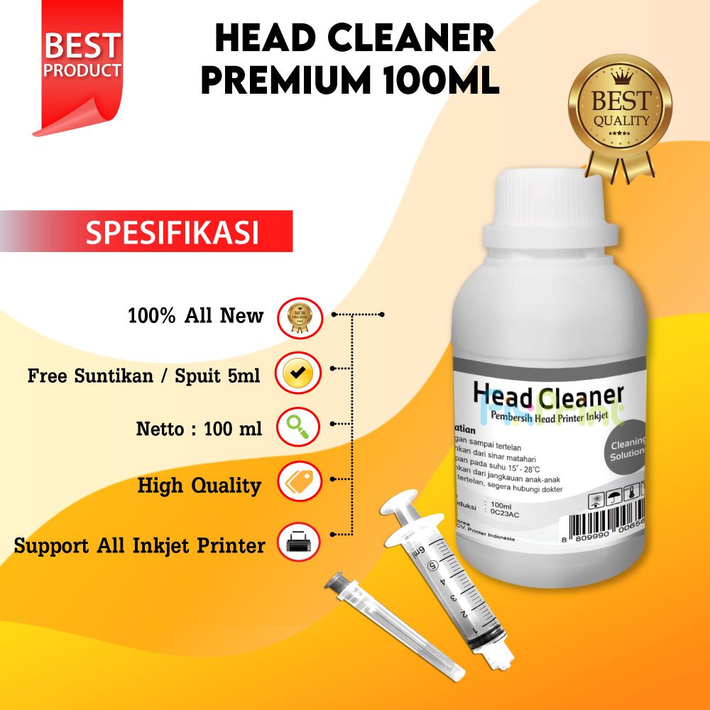 Head Cleaning untuk Printer Hp Canon Epson isi 100ml