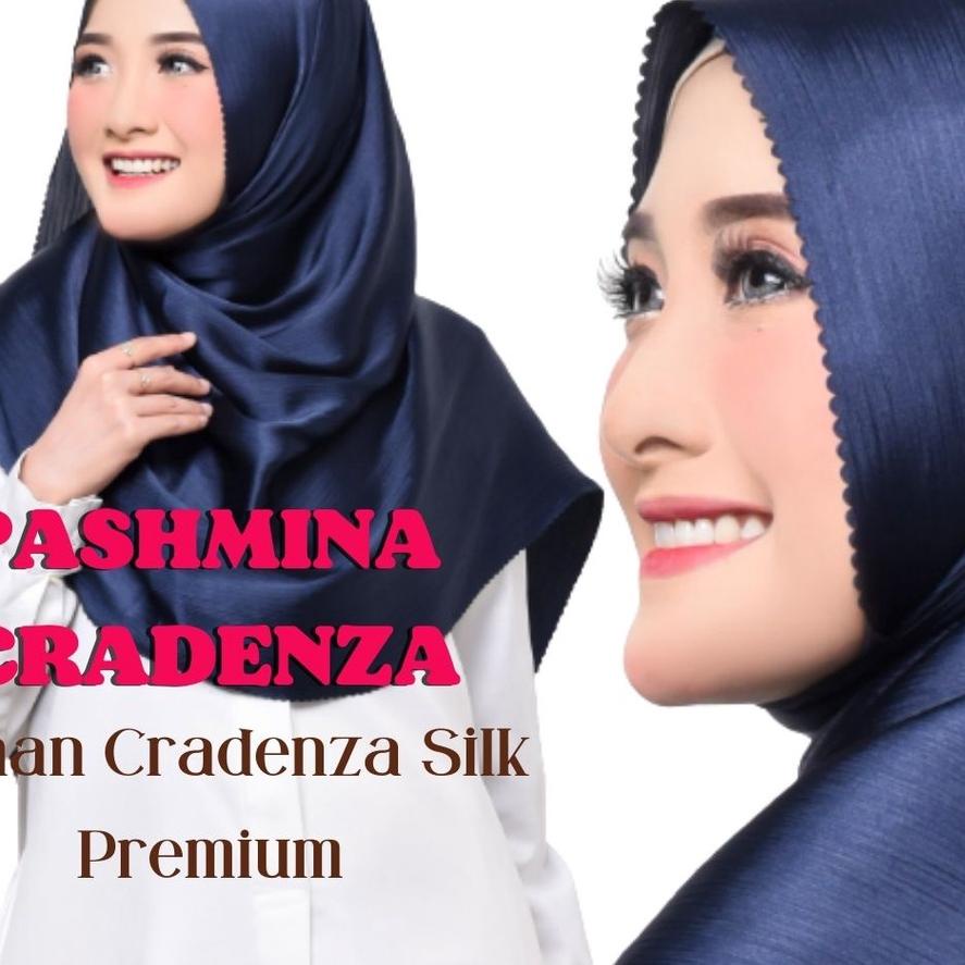 ✻ HIJAB PASHMINA CRADENZA SILK PREMIUM / PASHMINA TERBARU CRINKLE SILK PREMIUM LASER CUT ➫