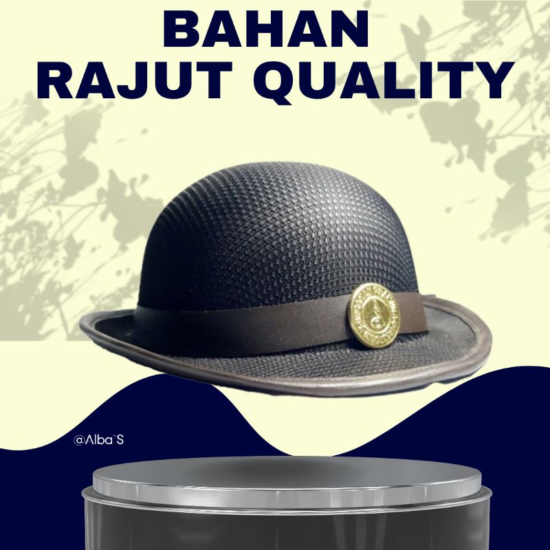 Topi Boni Pramuka Bahan Laken dan rajut