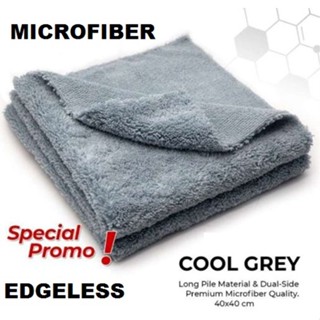Kain Lap Microfiber EDGELESS 40 cm 40x40 40cm Detailing Mobil Premium 320 gsm tanpa sisi