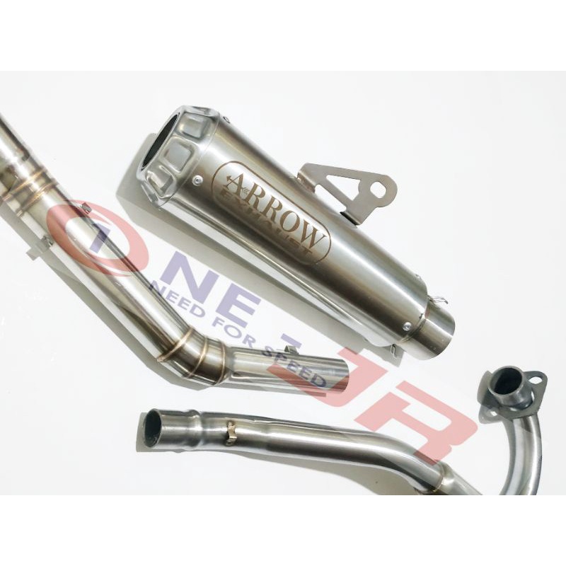 Knalpot Racing Arrow CRF 150 L D-tracker Klx Wr 155 Viar cros Tiger Suara Yahud Norifumi Rocket 4