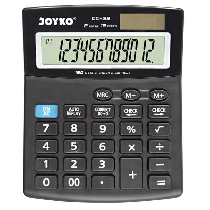 

J29 Calculator Kalkulator Joyko CC-39 12 Digits Check Correct BIG SALE ♬