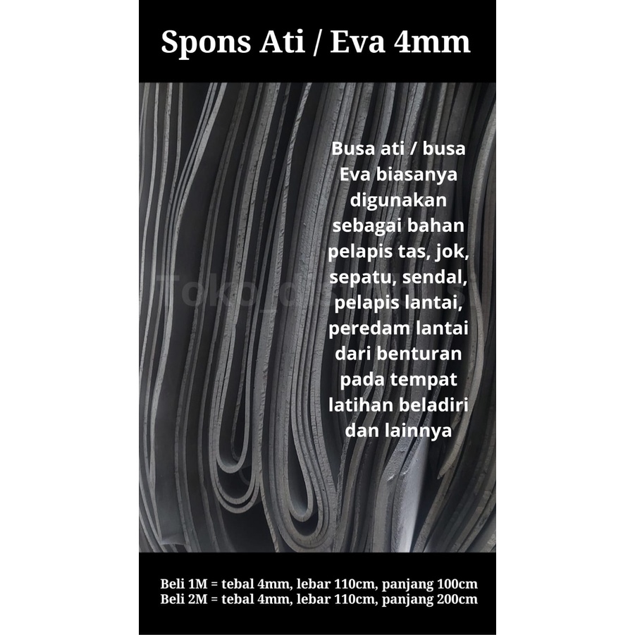 Busa Spons Ati/Eva Meteran 4mm