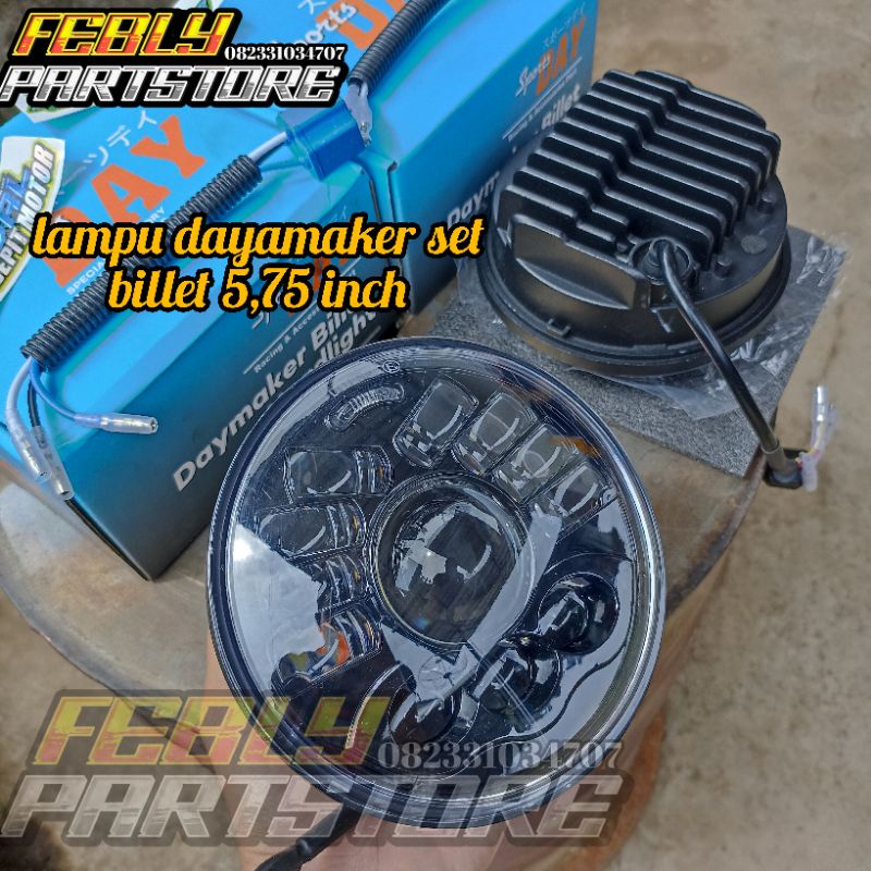 LAMPU DAYMAKER 5,75 INCH SET BILLET BILLED BILET BILED LAMPU DAYAMKER BILET BILLET BILED BILLED 5 75