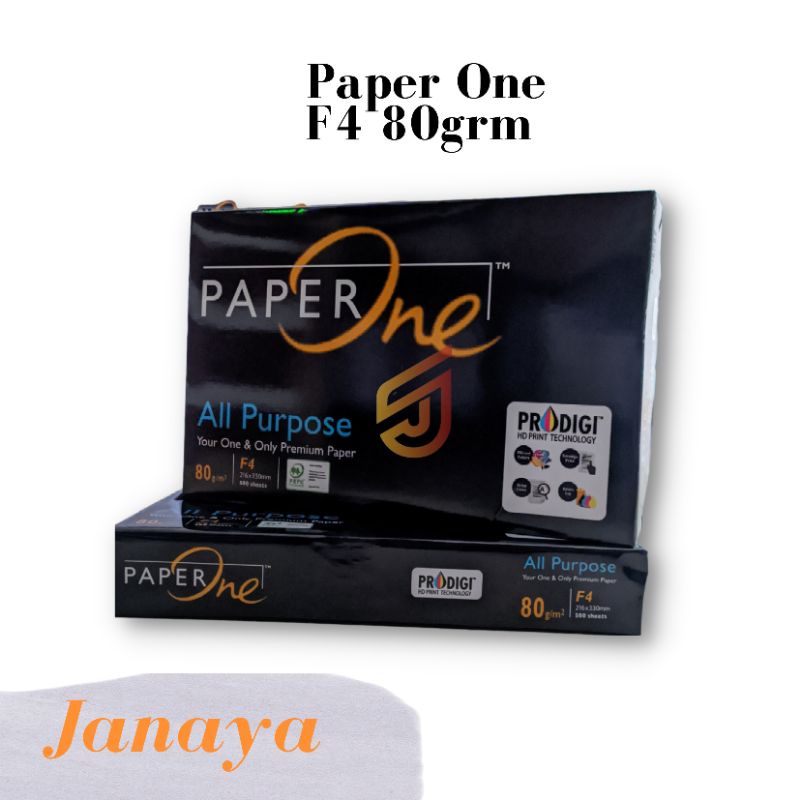 

Kertas Fotocopy Print HVS Folio PaperOne A4 80gram / A4 75 gram / F4 80 gram / F4 75 gram PaperOne