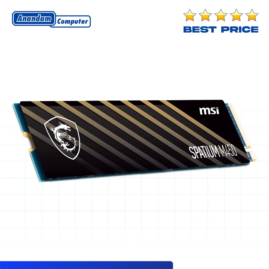 SSD MSI Spatium M450 1TB PCIe 4.0 NVMe M.2 Gen 4 x4