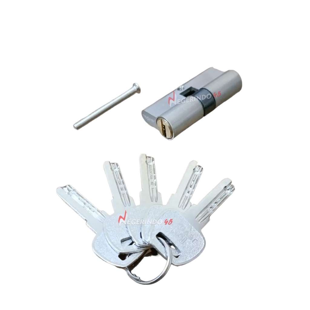 CYLINDER KUNCI KUNINGAN 5 KEYS 60MM BESAR KECIL SILINDER KOMPUTER KEYS 5