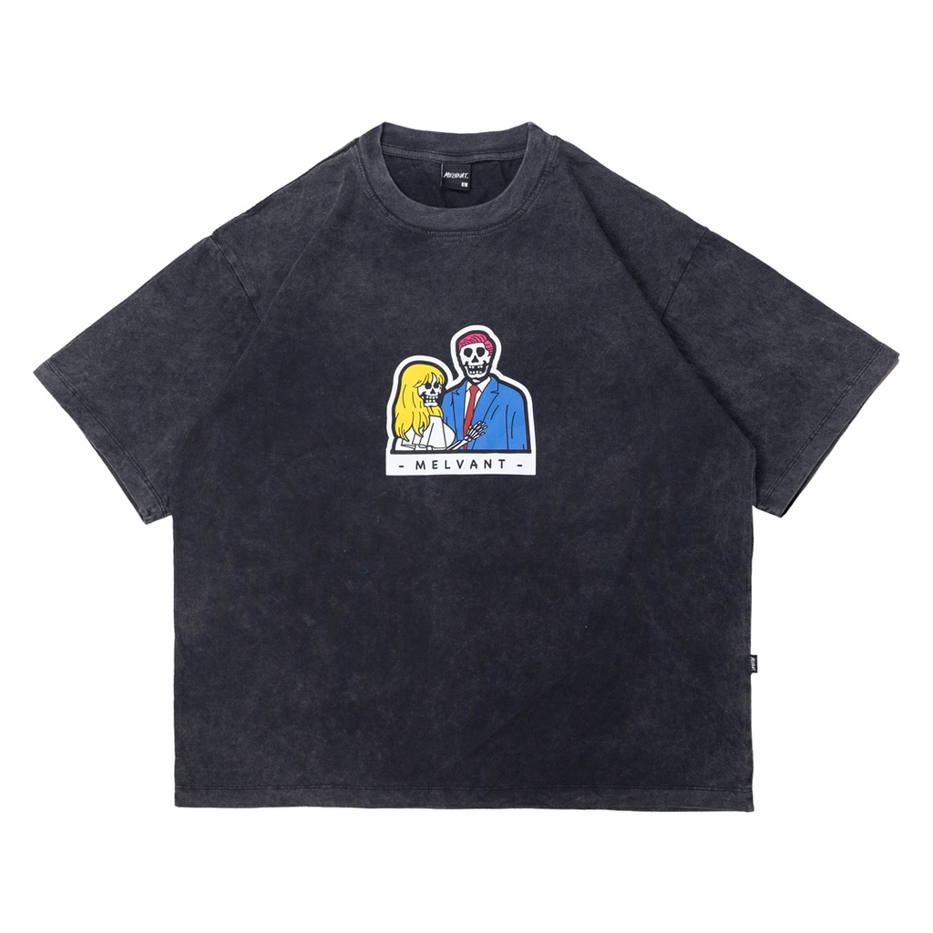 MOTG MILEY BLACK WASHED - MELVANT OVERSIZED TSHIRT GIRL