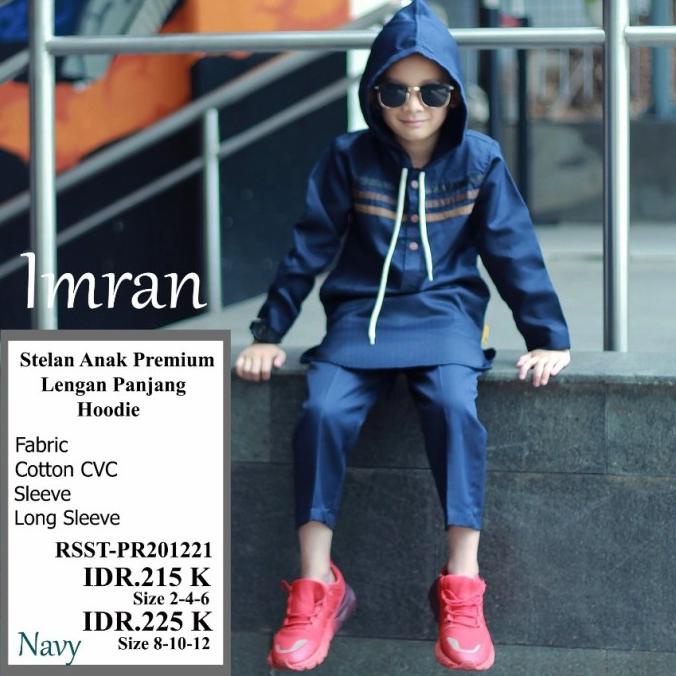 kurta hoodie anak lengan panjang Al amwa premium