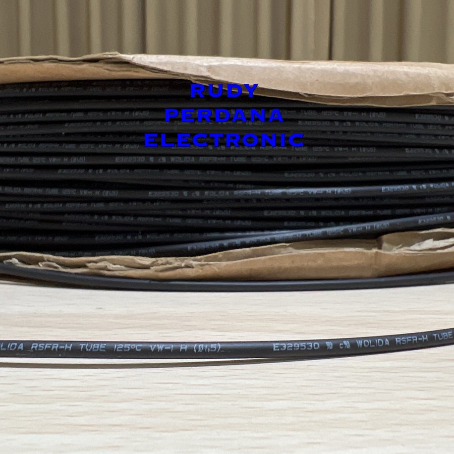 HEAT SHRINK TUBE TUBING SELONGSONG BAKAR 1.5MM - METERAN