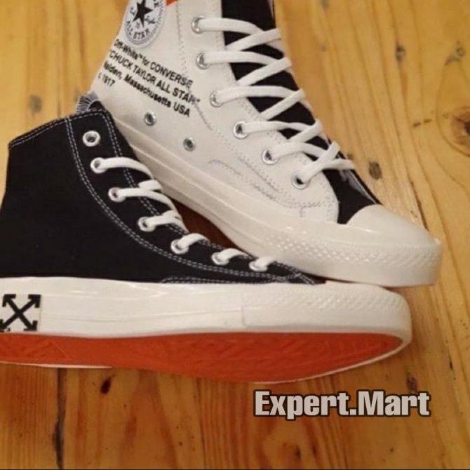 ➧ Sepatu CONVERSE 70s X OFF-WHITE BLACK CREAM PREMIUM VIETNAM ⅎ