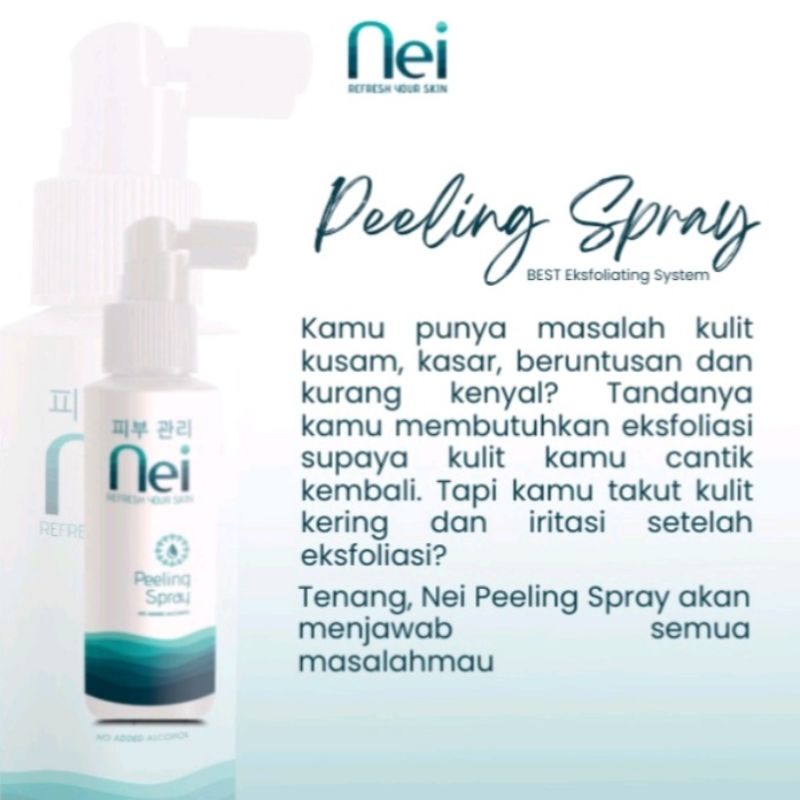 (ORI❗) NEI PEELING SPRAY PENGHILANG DAKI 90 ML