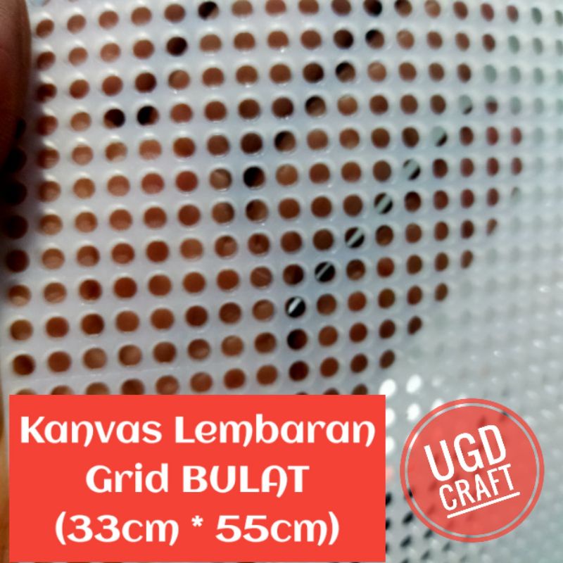 Kanvas Grid Bulat (33cm*55cm) Lembaran / Canvas Plastic