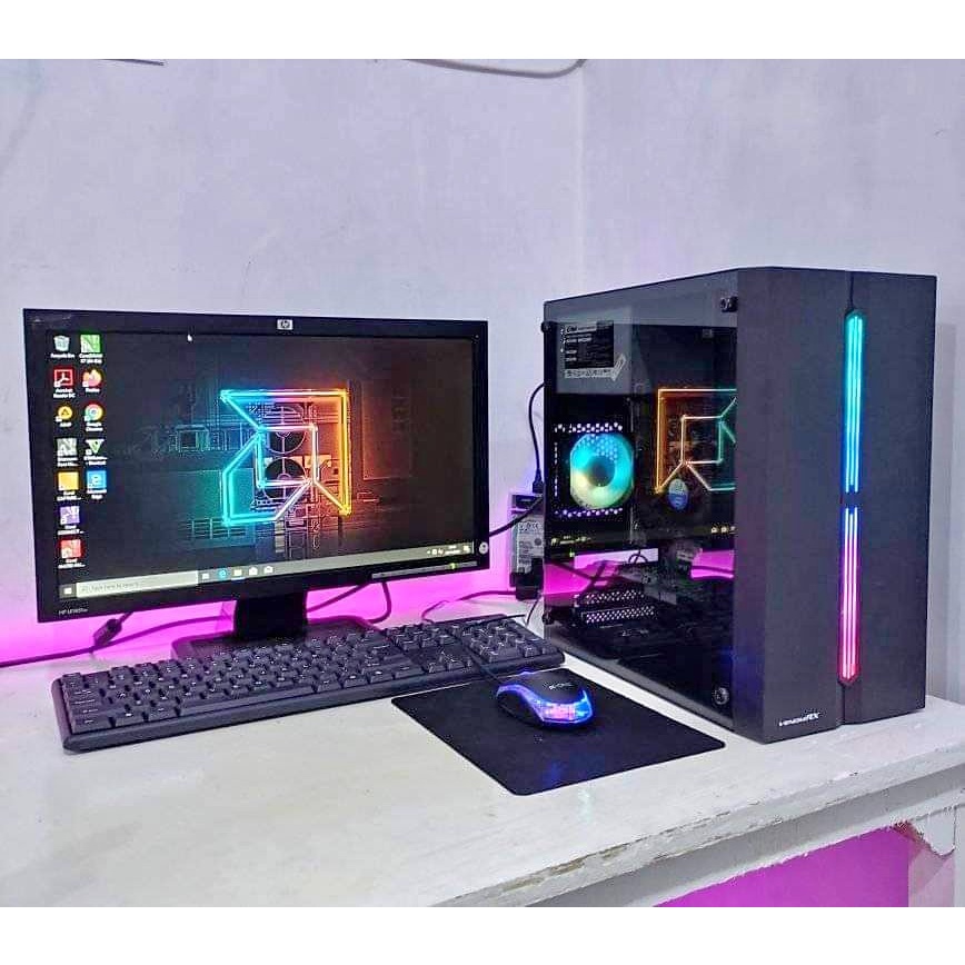 komputer gaming full set murah gaming, editing, bisa gta v, pes 2025, valorant, genshin impact dll.