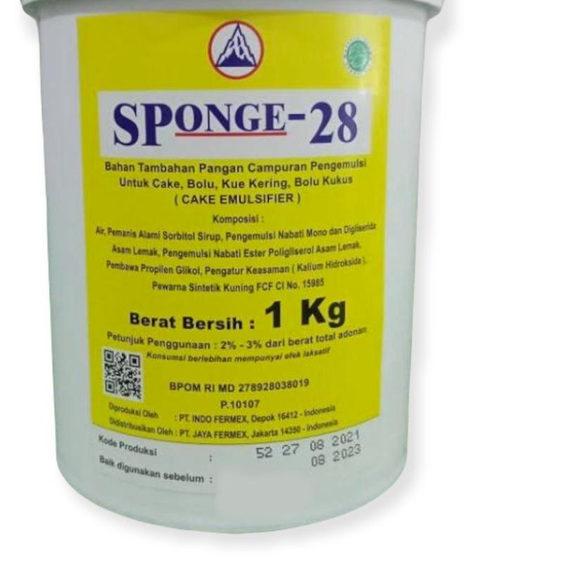 

➽ Sponge-28 SP Pengembang Kue 1Kg Cake Emulsifier ➷