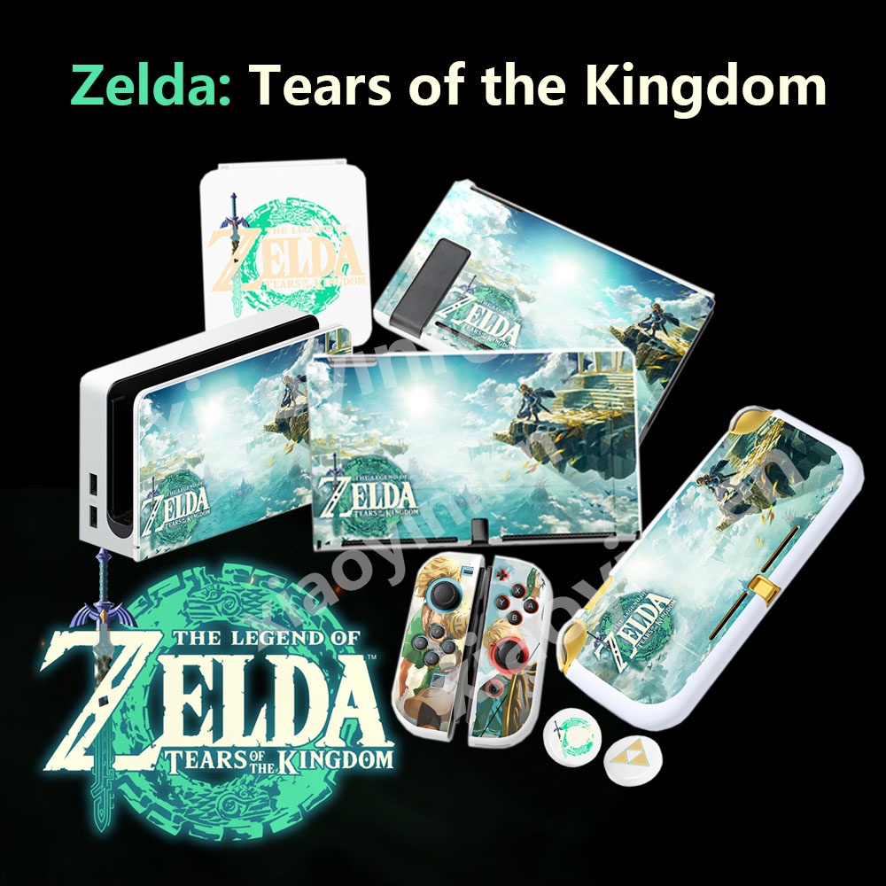 Switch Soft Case Zelda Tears of The Kingdom Nintendo Switch Oled Dan V1 V2 Case Pelindung Zelda Switch Tas Penyimpanan Konsol Game Aksesoris