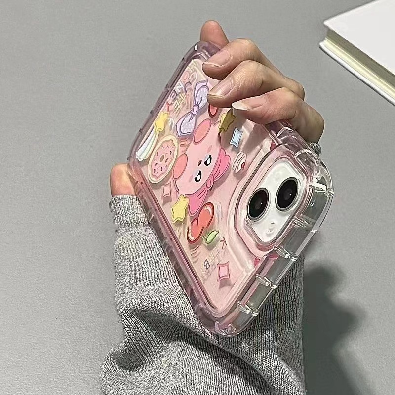 IPHONE Cocok Untuk Iphone14 14pro 14plus 13 13mini 13pro 13prm iPhone12 7Plus 8Plus Xr XS 13 12mini Pro Max Empat Sudut Casing Ponsel Transparan Tahan Guncangan