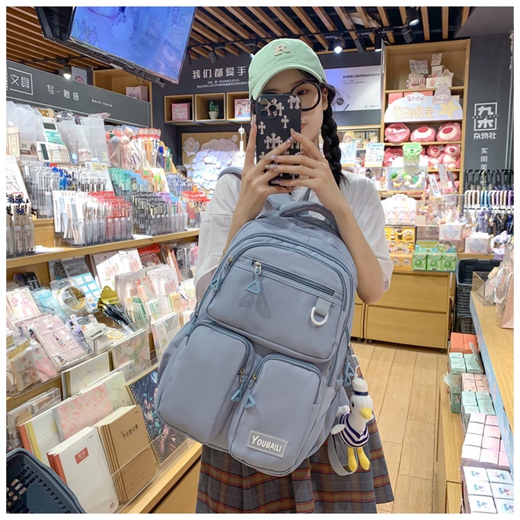 Diobrale - Tas Ransel My Bag Polos Terbaru 2021 Tas Ransel Anak Remaja Kekinian Fashion Korea