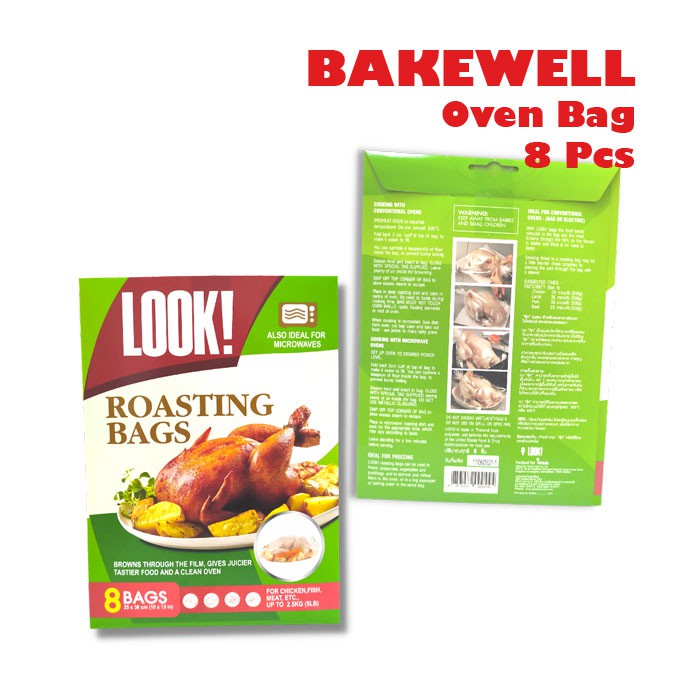 BAKEWELL Oven Bag / kantong plastik tahan panas kantong oven 8 Pcs/pack