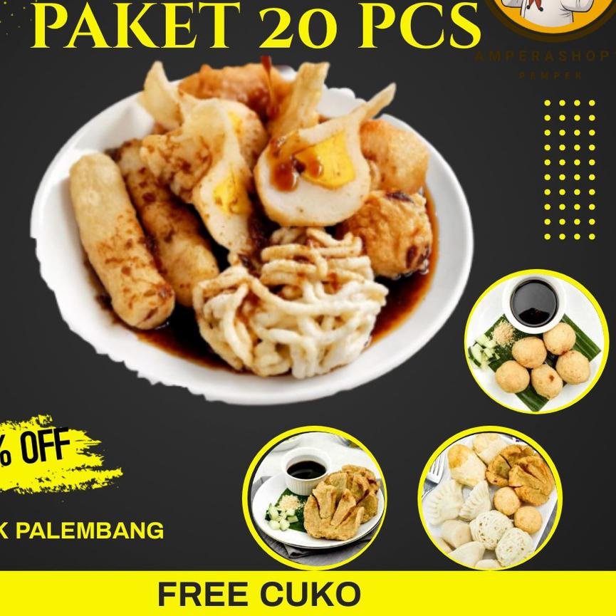 

☏ Pempek Palembang Asli Paket A Empek Empek Mpek Mpek Ampera Frozen ✦