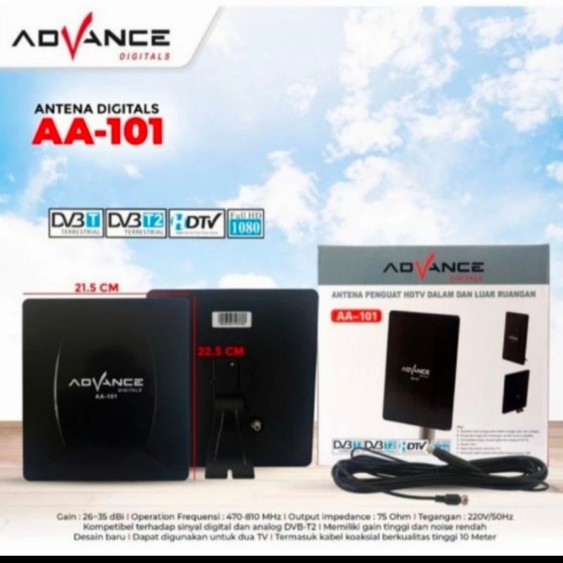 Advance Antena TV Digital Indoor Outdoor AA-101