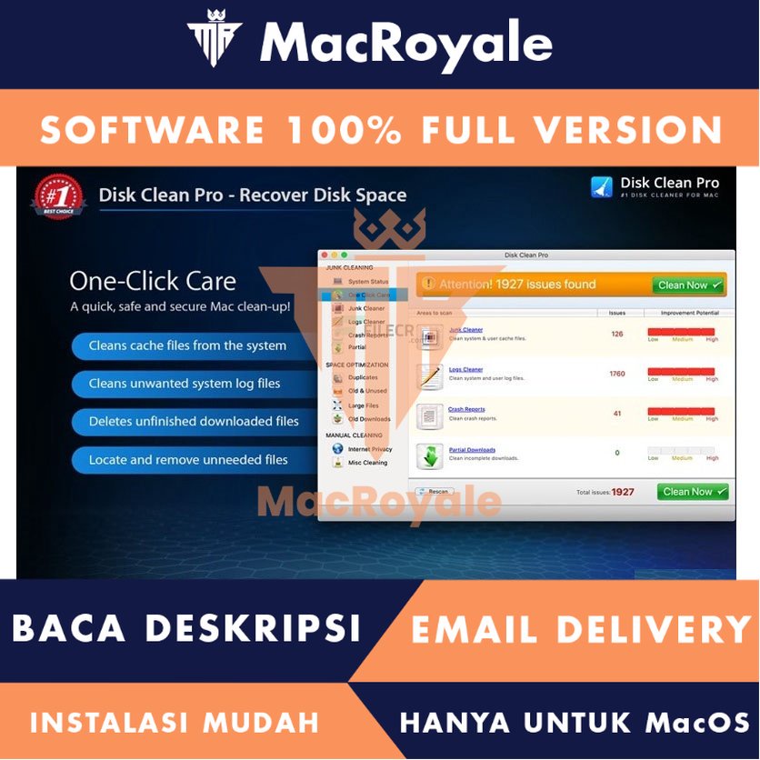 [MacOS] Disk Clean Pro Full Version Lifetime Full Garansi