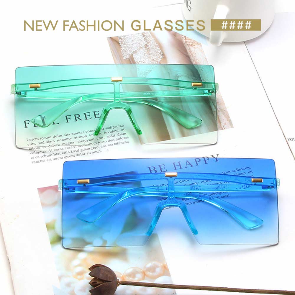 Kacamata UV400 [ Hijau ] Anti Radiasi - Sunglasses Wanita dan Pria Korea - HM8161