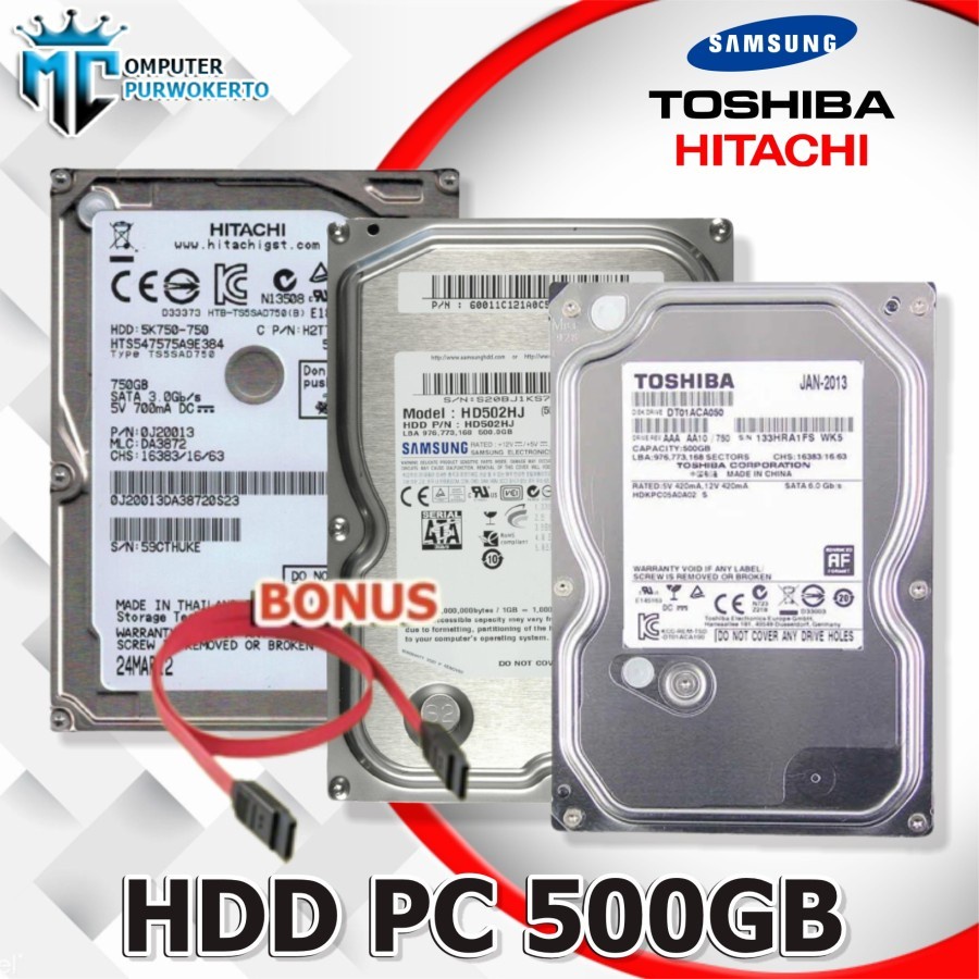 Hardisk 500GB PC hardisk komputer hdd internal