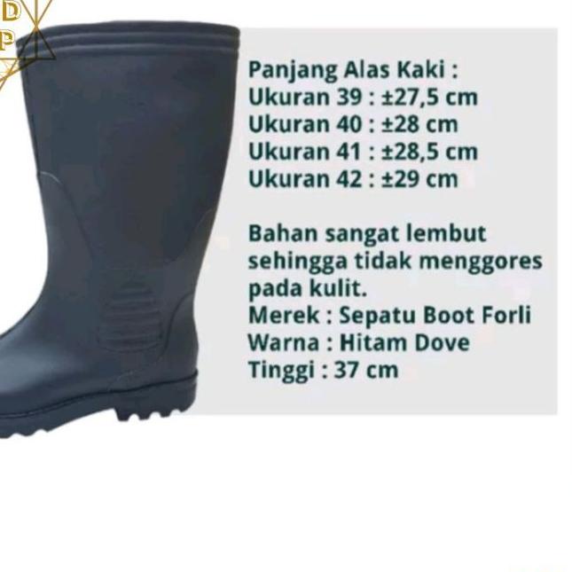 ✥ Sepatu Boot Karet Forli Anti Air / Sepatu Boots Pria / Sepatu Bot Tinggi ✰