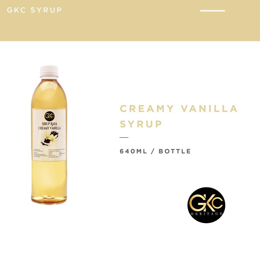 

✨New✨ Sirup Krim Vanilla/ Creamy Vanilla Syrup Minuman GKC Heritage 640 ml (Import Quality) Vanila 