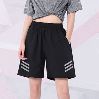 GO!CPG1039 Celana Pendek Boxer Polos Pria Wanita Unisex Motif Garis Samping Short Pants Sport Olahraga Santai