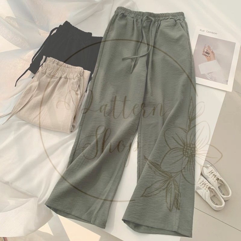 ARMANY PANTS CELANA UNIQLO - KULOT UNIQLO - UNIQLO - KULOT SERUT WIDI PANTS - CELANA KULOT PANJANG -