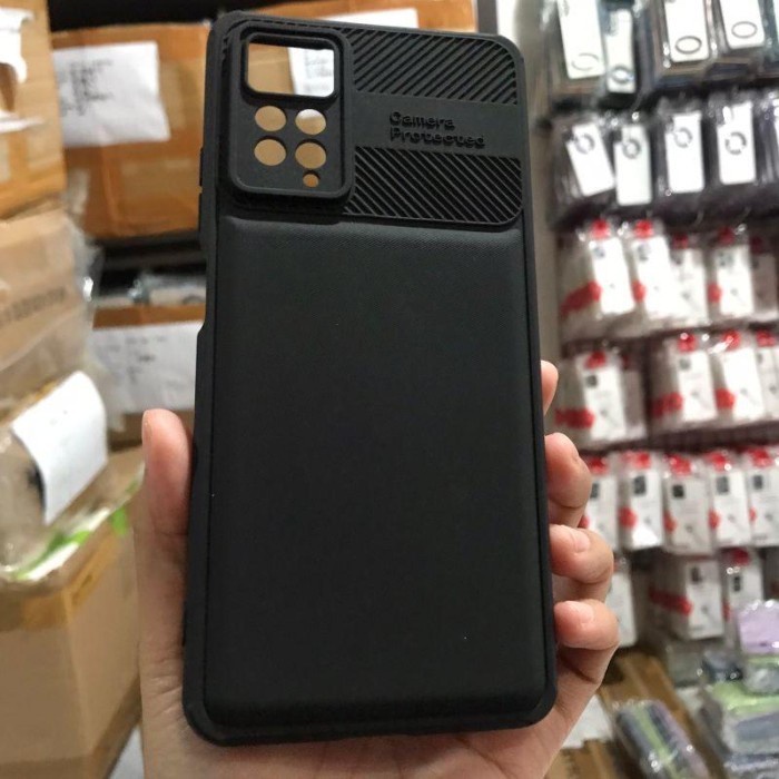 Case Black CROSS GRAIN Vivo V25/Y35/Y20/Y12S/Y21/Y21S/Y22/Y22S Softcase Tebal Full Hitam