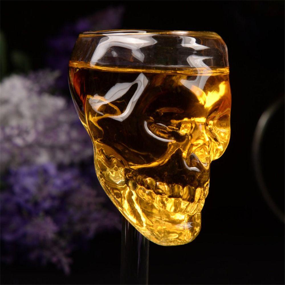 Suyo Cangkir Tengkorak Transparan Wine Bar Decor Botol Minum Cocktail Aksesoris Tinggi Glass Skull Bottle