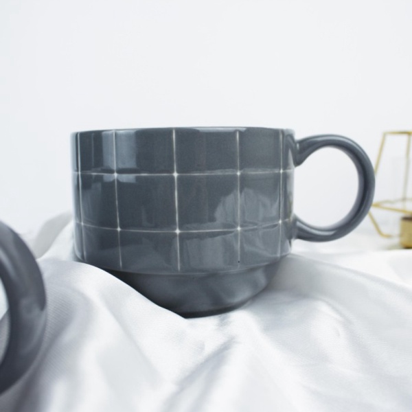 

Promo Big Ceramic Mug Glass Gelas Gagang Keramik Kopi Cereal Besar REJECT - Abu-abu Berkualitas