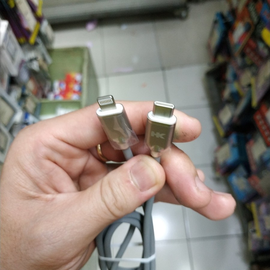 USB HK CA-D07 TYPE C KE TYPE C &amp; TYPE C KE LIGHTNING KABEL MANTUL