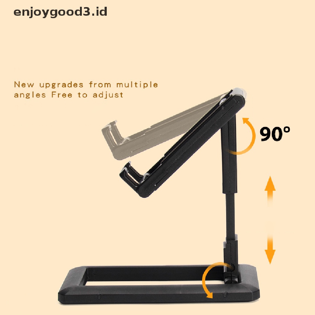 [Rready Stock] Stand Telepon Desktop Ponsel Tablet Dapat Dilipat Untuk Pad Desk Holder Adjustable (ID)