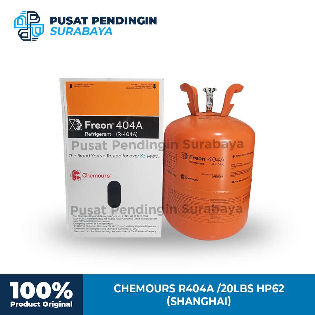 Freon AC R404 Sanghai / Freon chemours duppont R404 Sanghai