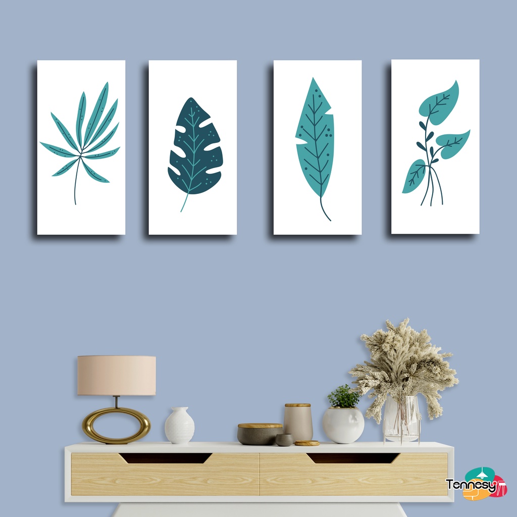 HIASAN DINDING WALL DECOR PAJANGAN POSTER DEKORASI KAMAR RUMAH DAUN VECTOR LEAF