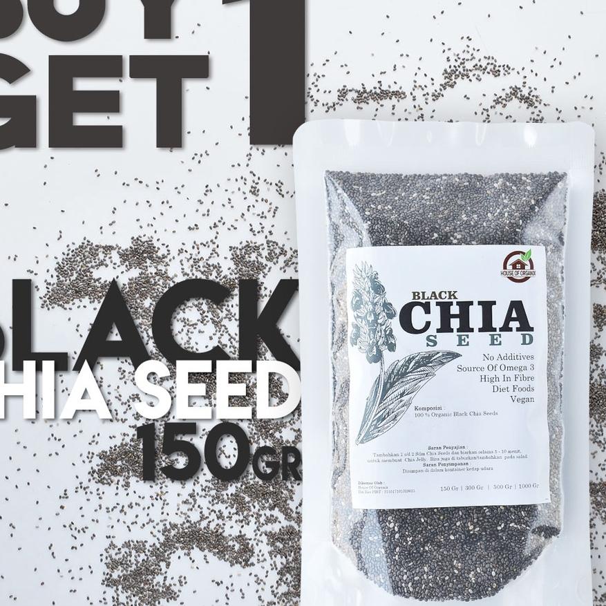 

☄ BUY1GET1 FREE Organic Black Chia Seeds - 150 Gr ⅍