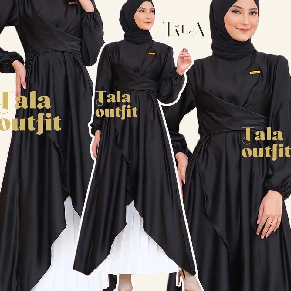 Termurah ELENA Tunik Dress | Tunik Sateen | Tunik Satin Kondangan | Baju Tunik Wanita | Dress Kondan
