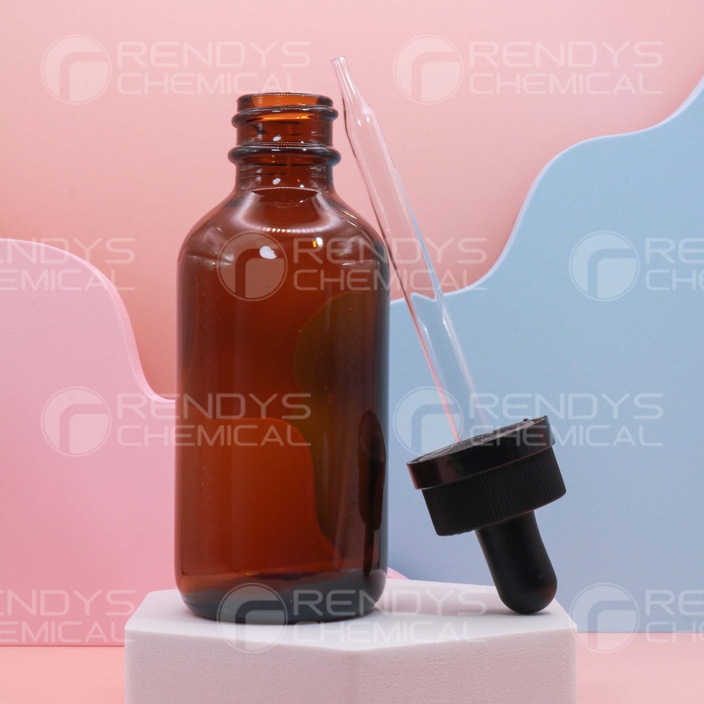 Botol Pipet Kaca 60 ML COKLAT / Glass Bottle Pipette Amber 60ML / Dropper Bottle