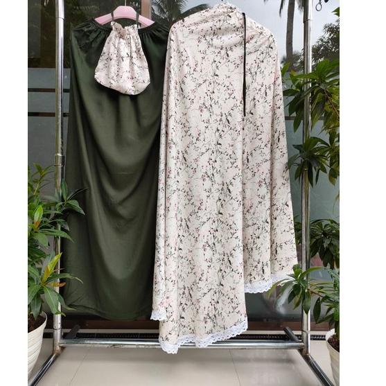 Rekomendasi MUKENA RAYON DEWASA  MOTIF Lily FREE TAS / MUKENA RAYON PRINTING / MUKENA MURAH