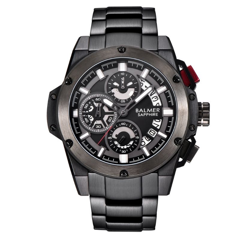 Jam Tangan Pria Balmer B.8121MB Original Garansi 2 tahun - Jam tangan Sport Sapphire glass