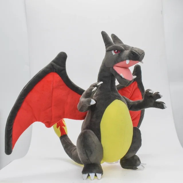 MOMBABY1 Edisi Black Mega Charizard - Boneka Pikachu Pokemon Black Charizard