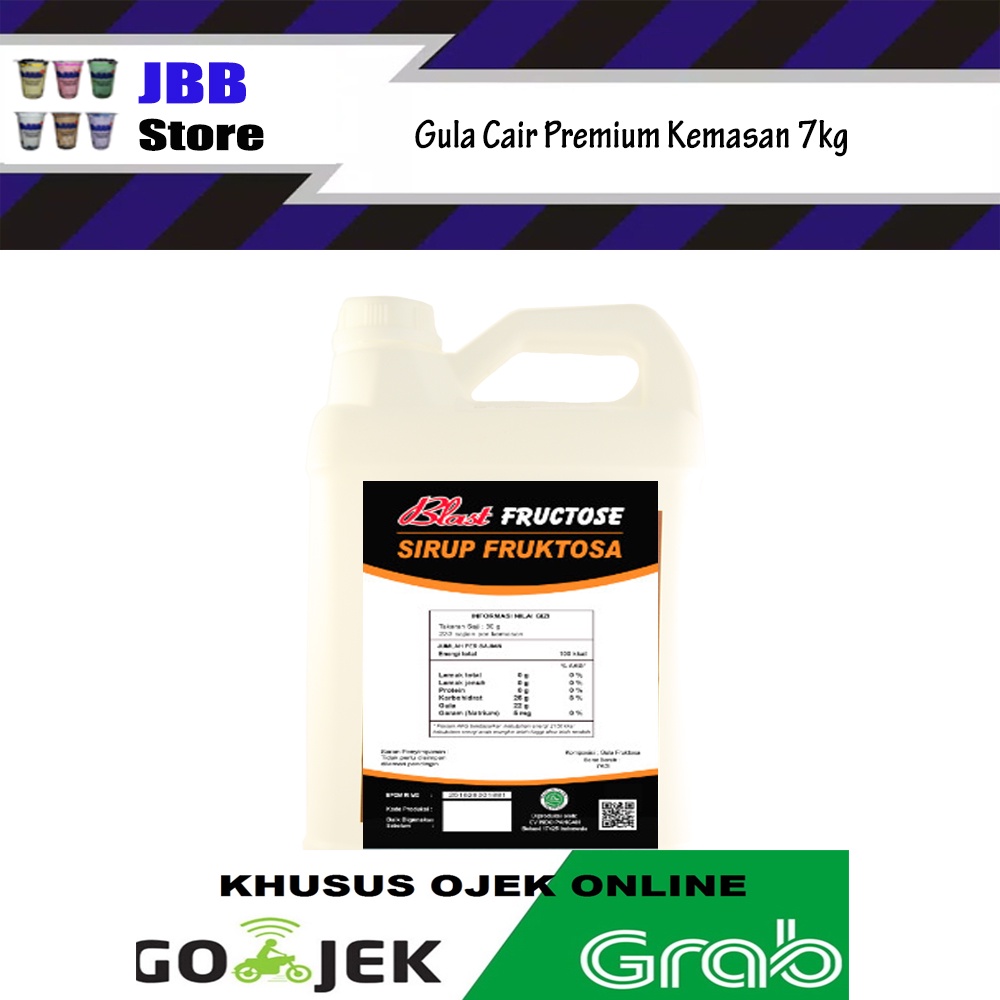

Premium Fructose / Gula Cair Premium 7kg (khusus ojek)