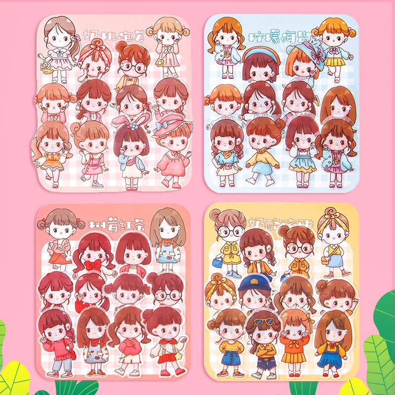 

PET CUTE STIKER PVC ANTI AIR CUTE GIRL COCOK UNTUK DECO AESTHETIC/JURNAL/GELAS/DLL